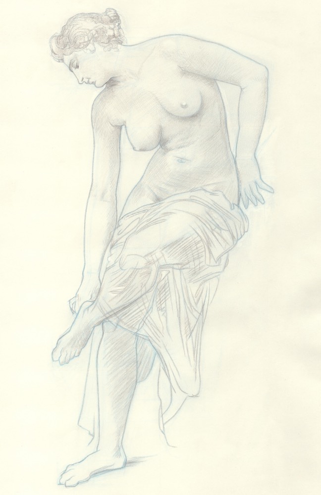 Bouguereau After the Bath Master Copy